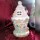 Lebkuchenhaus Rund Rosa mit LED