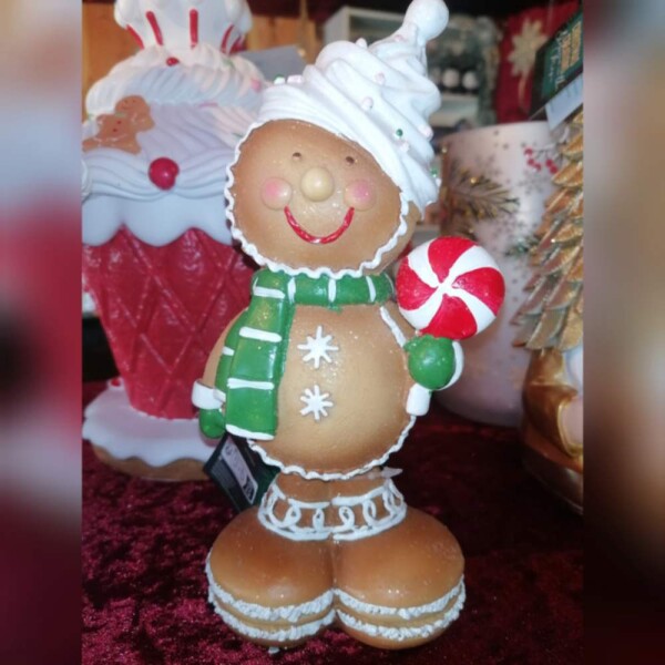 ZuckersüssesLebkuchenmännchen Braun mitLolly